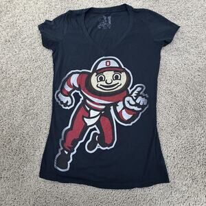Ohio State Buckeyes Shirt Womens Large Black NCAA Football My U Brutus Tee